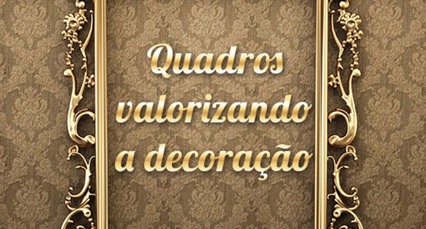 Os quadros valorizando a decoração