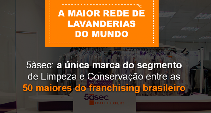 5àsec está entre as 50 maiores franquias do Brasil por número de unidades