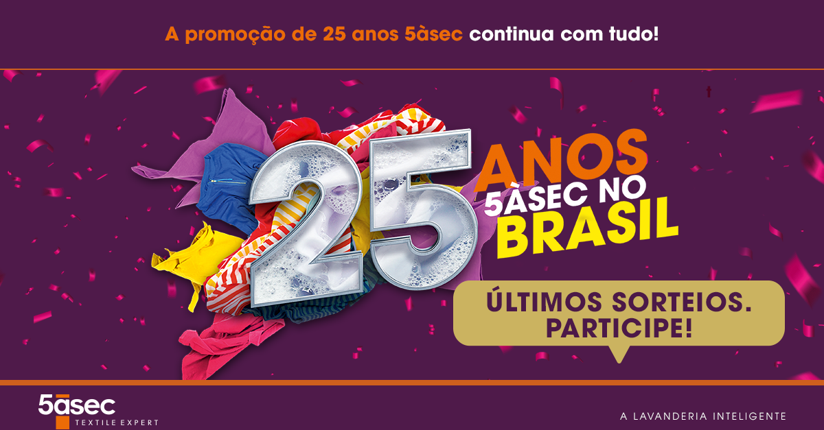 A promoção de 25 anos 5àsec continua com tudo!